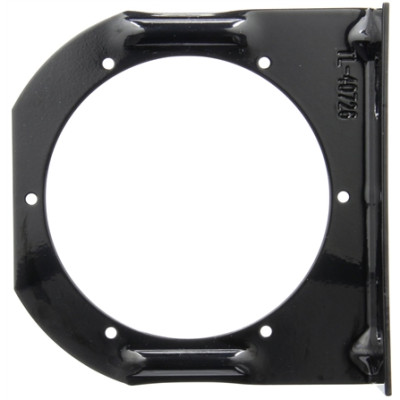 Image of 40 Series, Slotted Back Mount, 4 in Diameter Lights, Round, Black, 2 Screw Bracket Mount from Trucklite. Part number: TLT-40726-4