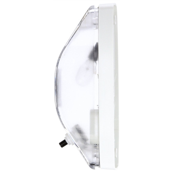 Image of Signal-Stat, Incan., 1 Bulb, Rectangular Clear, Dome Light, White 2 Screw Bracket, 12V, Kit from Signal-Stat. Part number: TLT-SS4094SW-S