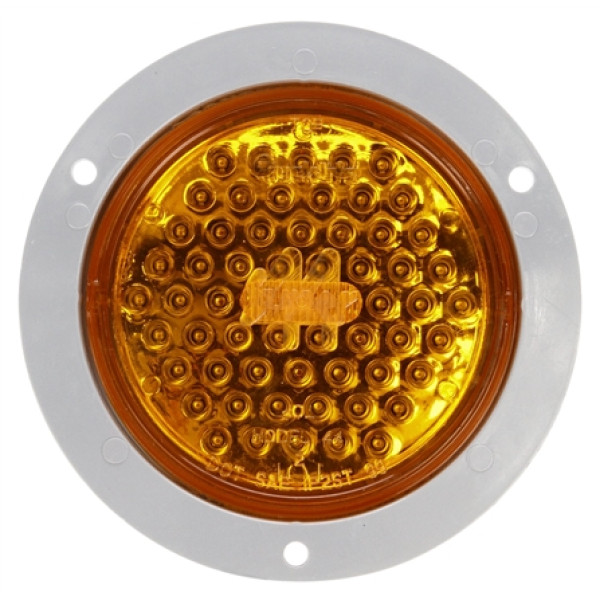 Image of Super 44, LED, 60 Diode, Round, F/P/T, Gray Flange, 12V, Kit from Trucklite. Part number: TLT-44023Y4