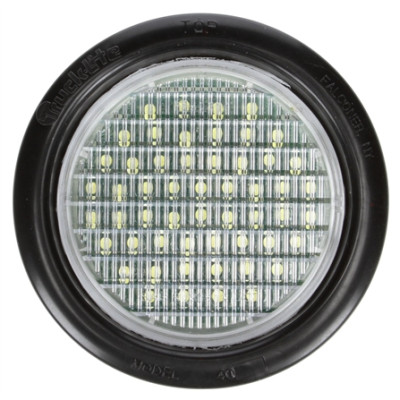 Image of Super 44, LED, 54 Diode, Round, Back-Up Light, Black Grommet, 12V, Kit from Trucklite. Part number: TLT-44040C4