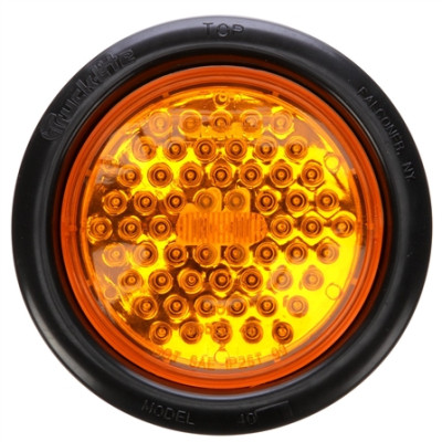 Image of Super 44, Diamond Shell, LED, 60 Diode, Round, F/P/T, Black Grommet, 12V, Kit from Trucklite. Part number: TLT-44071Y4