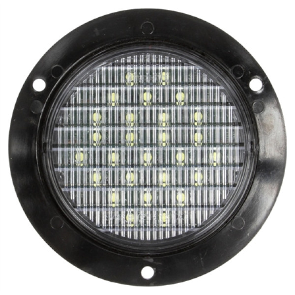 Image of Super 44, LED, 27 Diode, Round, Back-Up Light, Black Flange, 12V, Kit from Trucklite. Part number: TLT-44146C4