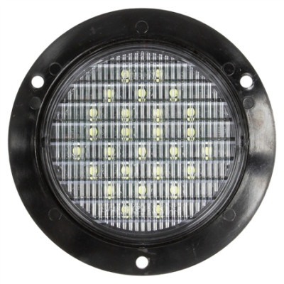 Image of Super 44, LED, 27 Diode, Round, Back-Up Light, Black Flange, 12V, Kit from Trucklite. Part number: TLT-44146C4