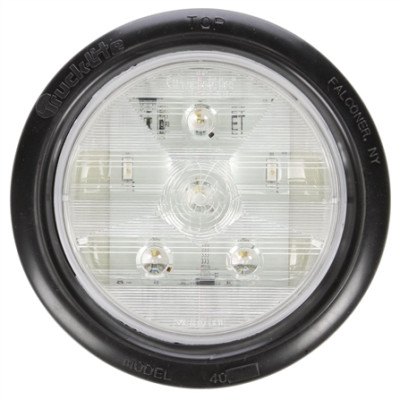 Image of Super 44, LED, 6 Diode, Round, Back-Up Light, Black Grommet, 12V, Kit from Trucklite. Part number: TLT-44180C4