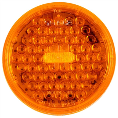 Image of Super 44, LED, Strobe, 42 Diode, Round Yellow, 12V from Trucklite. Part number: TLT-44211Y4