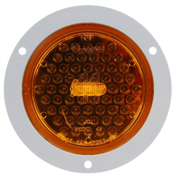 Image of Super 44, LED, 60 Diode, Round, F/P/T, Gray Flange, 12V from Trucklite. Part number: TLT-44223Y4