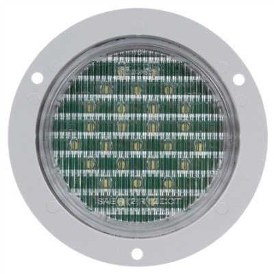 Image of Super 44, LED, 27 Diode, Round, Back-Up Light, Gray Flange, 12V from Trucklite. Part number: TLT-44236C4