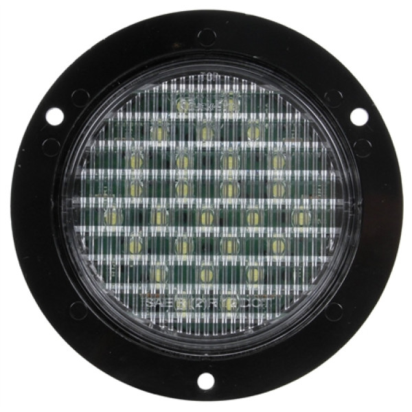 Image of Super 44, LED, 27 Diode, Round, Back-Up Light, Black Flange, 12V from Trucklite. Part number: TLT-44240C4