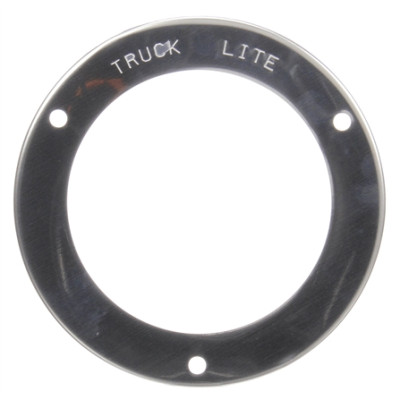 Image of Flange Cover, 4 in Diameter Lights, Round, Silver, 3 Screw Bracket Mount from Trucklite. Part number: TLT-44705-4