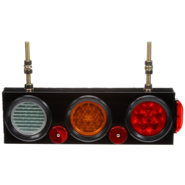 Image of Super 44, LED, Back-Up & S/T/T Module w/ Side Marker, RH, Black PVC, Turn Signal, 12V from Trucklite. Part number: TLT-44808-4