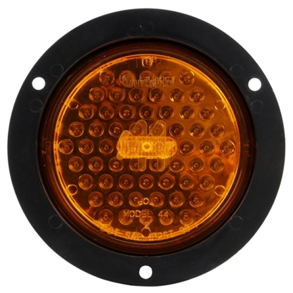 Image of Super 44, Diamond Shell, LED, 60 Diode, Round, F/P/T, Black Flange, 12V from Trucklite. Part number: TLT-44878Y4