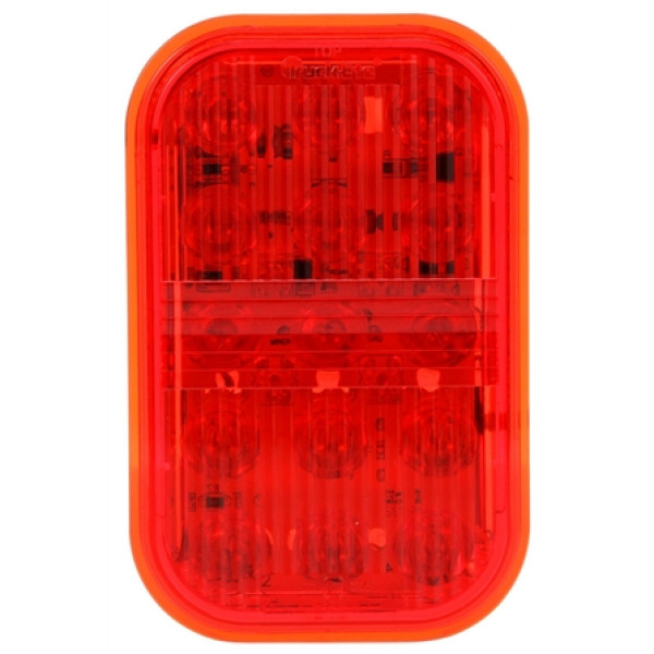 Image of 45 Series, European Approved, Red Polycarbonate LED Fog Light Kit from Trucklite. Part number: TLT-45041R4