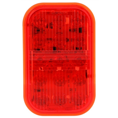 Image of 45 Series, European Approved, Red Polycarbonate LED Fog Light Kit from Trucklite. Part number: TLT-45041R4