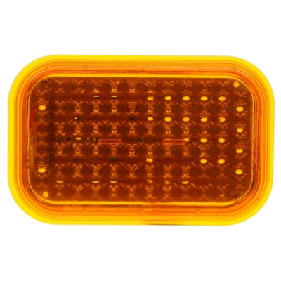 Image of 45 Series, LED, Yellow Rectangular, 70 Diode, Rear Turn Signal, 24V from Trucklite. Part number: TLT-45263Y4