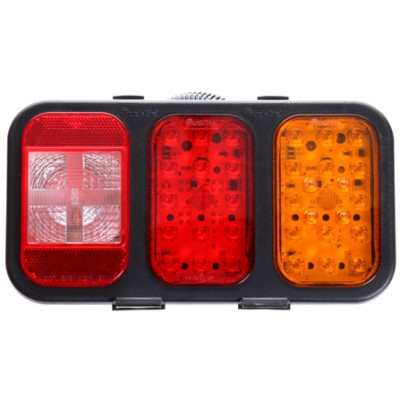 Image of 45 Series, Incan./LED, Back-Up & S/T Module, RH, Black Polypropylene, Turn Signal, 28V from Trucklite. Part number: TLT-45420-4