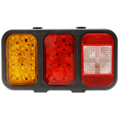 Image of 45 Series, Incan./ LED, Back-Up & S/T Module, LH, Black Polypropylene, Turn Signal, 24V from Trucklite. Part number: TLT-45423-4