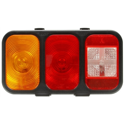 Image of 45 Series, Incan., Back-Up & S/T/T Module, LH, Black Polypropylene, Turn Signal, 12V from Trucklite. Part number: TLT-45742-4