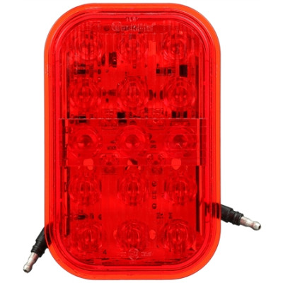 Image of 45 Series, European Approved, Red Polycarbonate LED Fog Light from Trucklite. Part number: TLT-45931R4