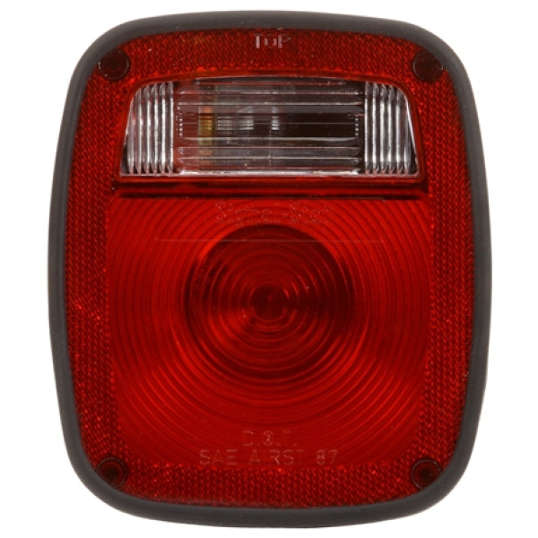 Image of Oshkosh/GM/Peterbilt, Polycarbonate, LH, Combination Box Light, 3 Stud, License Light from Signal-Stat. Part number: TLT-SS5013K-S