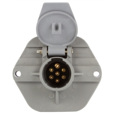 Image of 50 Series, 15A, 7 Split Pin, Grey Plastic, Surface Mount, Receptacle from Trucklite. Part number: TLT-50863-4