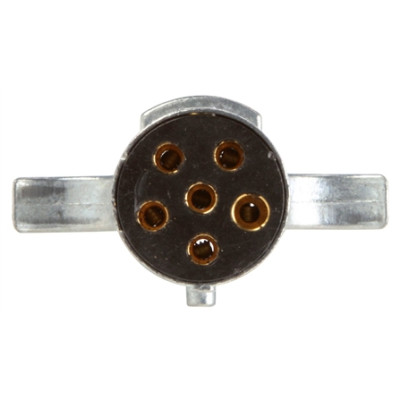 Image of 6 Conductor, Female 6 Pole, Trailer Connector Plug, Metal from Trucklite. Part number: TLT-50887-4