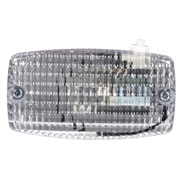 Image of Signal-Stat, Incan., 1 Bulb, Clear, Rectangular, Utility Light, Silver 4 Screw Bracket, 12V, Display from Signal-Stat. Part number: TLT-SS549SW-D-S