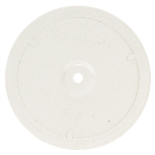 Image of Signal-Stat, 3-1/2" Round, Yellow, Reflector, White ABS 1 Screw, Bulk from Signal-Stat. Part number: TLT-SS57A-3