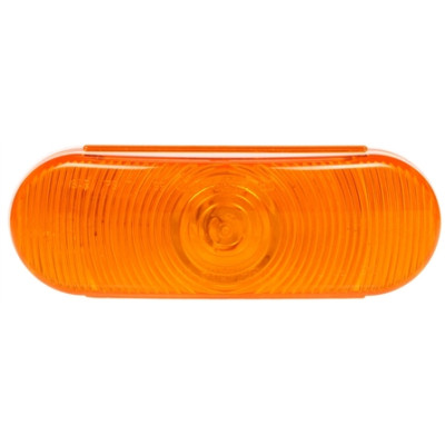 Image of Super 60, Incan., Yellow Oval, 1 Bulb, Vertical/Horizontal, Rear, Front Turn Signal, Black Grommet, 12V, Kit from Trucklite. Part number: TLT-60001Y4