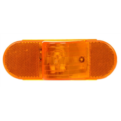 Image of 60 Series, Incan., Yellow Oval, 1 Bulb, Side Turn Signal, Black Grommet, 12V, Kit from Trucklite. Part number: TLT-60015Y4