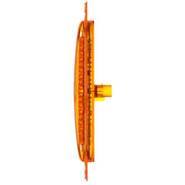 Image of Super 60, LED, Strobe, 36 Diode, Oval Yellow, Yellow Flange, Class II, 12V, Kit from Trucklite. Part number: TLT-60126Y4