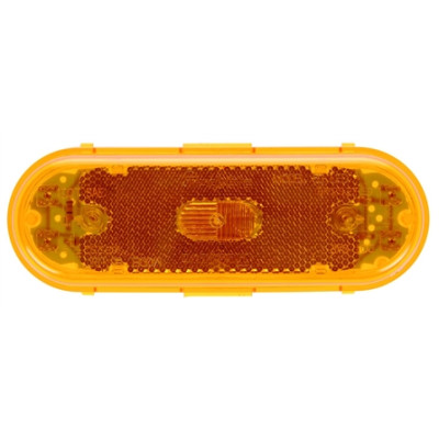 Image of 60 Series, LED, Yellow Oval, 26 Diode, Rear Turn Signal, Black Grommet, 12V, Kit from Trucklite. Part number: TLT-60180Y4