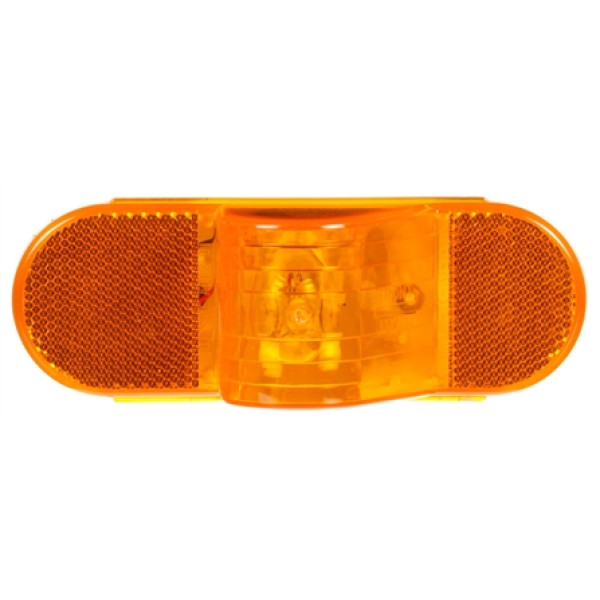 Image of 60 Series, Incan., Yellow Oval, 1 Bulb, Horizontal, Side Turn Signal, 12V, Bulk from Trucklite. Part number: TLT-60215Y3