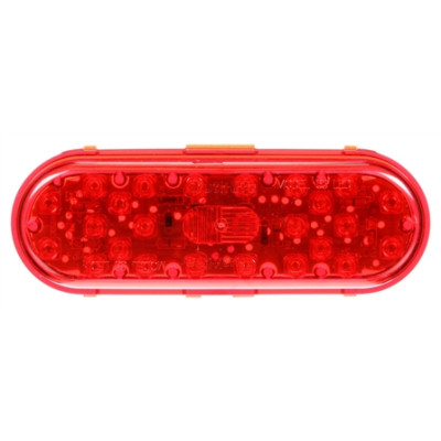 Image of 60 Series, LED, Red, Oval, 26 Diode, S/T/T, Fit 'N Forget S.S., 12V from Trucklite. Part number: TLT-60250R4