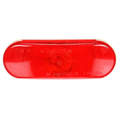 Image of 60 Economy, Incan., Red, Oval, 1 Bulb, S/T/T, PL-3, 12V, Bulk from Trucklite. Part number: TLT-60283R3