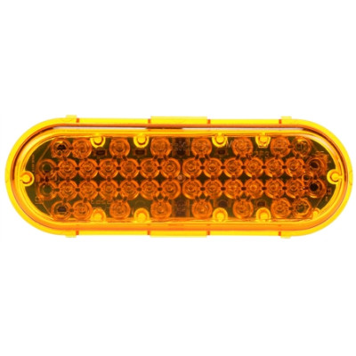 Image of Super 60, LED, Strobe, 36 Diode, Oval Yellow, Class II, 12V from Trucklite. Part number: TLT-60360Y4