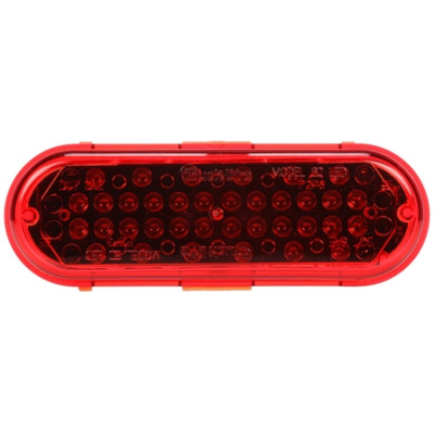 Image of Super 60, LED, Strobe, 36 Diode, Oval Red, Class II, Metalized, 12V from Trucklite. Part number: TLT-60362R4