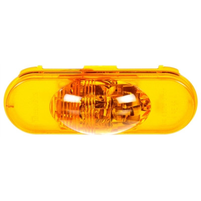 Image of 60 Series, LED, Yellow Oval, 6 Diode, Side Turn Signal, 12V from Trucklite. Part number: TLT-60422Y4