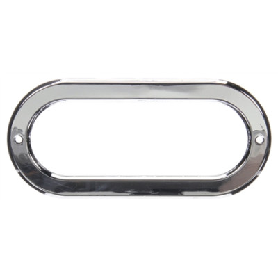 Image of Open Back, Chrome Grommet Cover For 60 Series And 2 x 6 in. Oval Lights from Trucklite. Part number: TLT-60703-4