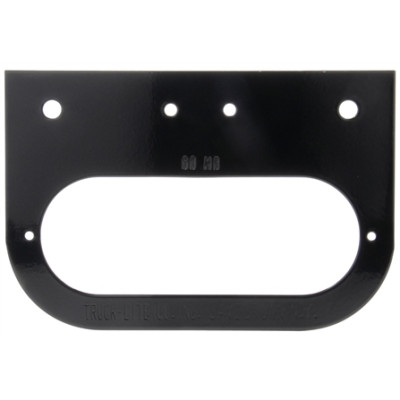 Image of Bracket Mount, 60 Series Lights, Oval, Black, 2 Screw Bracket Mount, Bulk from Trucklite. Part number: TLT-60722-3