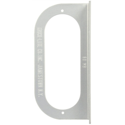 Image of Bracket Mount, 60 Series Lights, Oval, Silver, 2 Screw Bracket Mount from Trucklite. Part number: TLT-60723-4