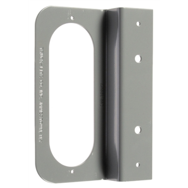 Image of Bracket Mount, 60 Series Lights, Oval, Gray, 2 Screw Bracket Mount from Trucklite. Part number: TLT-60728-4