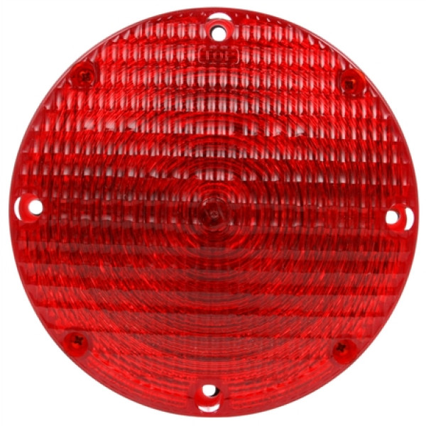 Image of Signal-Stat, Incan., Red Round, 1 Bulb, Arrow Lens, Rear Turn Signal, 4 Screw, 12V from Signal-Stat. Part number: TLT-SS6503-S