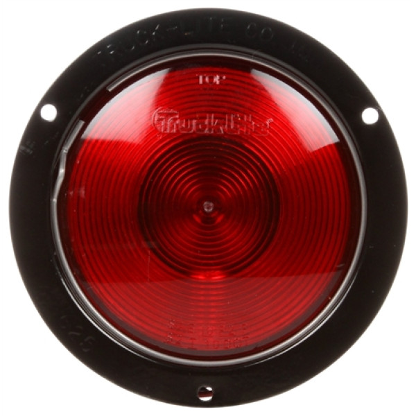 Image of 80 Series, Incan., Red, Round, 1 Bulb, S/T/T, Black Flange, Hardwired, Blunt Cut, 12V, Kit, Bulk from Trucklite. Part number: TLT-80334R3