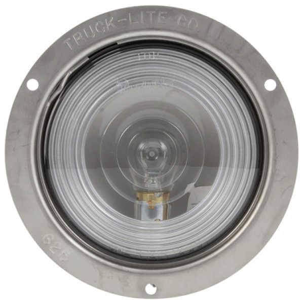 Image of 80 Series, Incan., 1 Bulb, Round, Back-Up Light, Silver Flange, 12V, Bulk from Trucklite. Part number: TLT-80344-3