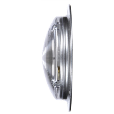Image of 80 Series, Incan., 1 Bulb, Clear, Round, Dome Light, Silver Bracket, 12V from Trucklite. Part number: TLT-80353-4