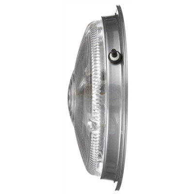 Image of 80 Series, Incan., 1 Bulb, Clear, Round, Dome Light, Silver Flange, 12V from Trucklite. Part number: TLT-80356-4