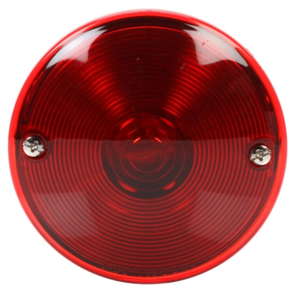 Image of 80 Series, Incan., Red, Round, 1 Bulb, S/T/T, Black Bracket, Hardwired, Stripped, 12V from Trucklite. Part number: TLT-80462R4