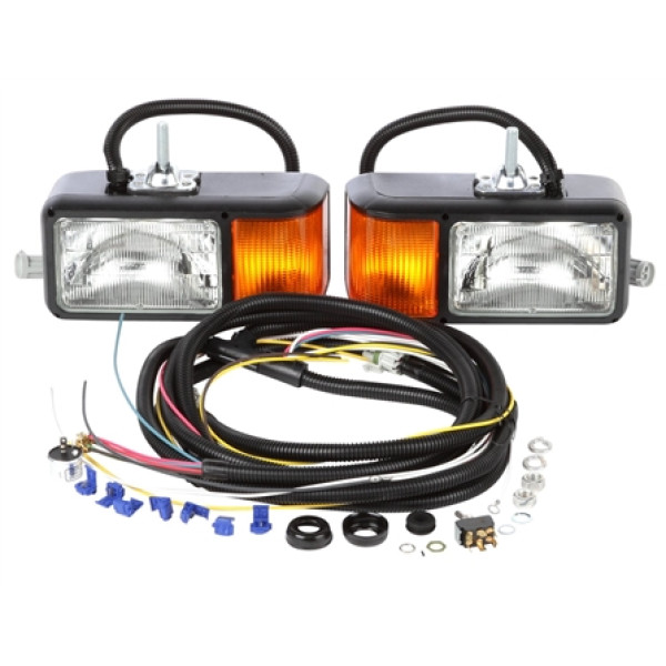 Image of Universal, Halogen, 4 x 6 in. Rectangular, Snow Plow Light, 12V, Kit from Trucklite. Part number: TLT-80805-4