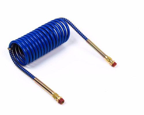 Image of 12' Coiled Air Single With 6" Leads, Blue from Grote. Part number: 81-0012-B