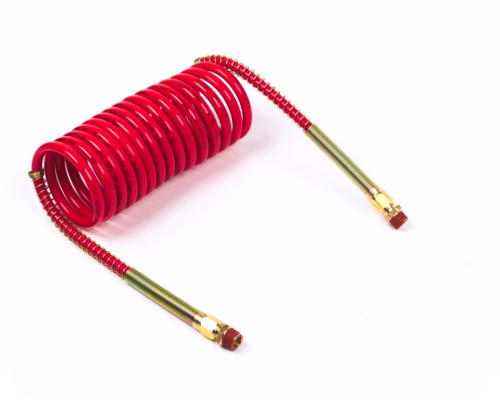 Image of 12' Coiled Air Single With 6" Leads, Red from Grote. Part number: 81-0012-R